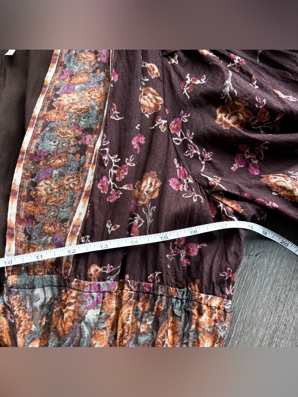 Free People Lysette brown boho floral maxi dress - Picture 8 of 15
